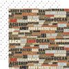 Ahoy Mates Words Scrapbook Paper