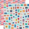 Carta Bella Postage Stamps Travel Scrapbook Paper Carta Bella Postage Stamps Travel Scrapbook Paper