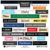 Italy Wordbit Stickers Italy Wordbit Stickers