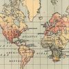 Western Hemisphere Antique Map paper
