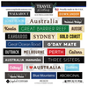 Australia Wordbit Stickers Australia Wordbit Stickers