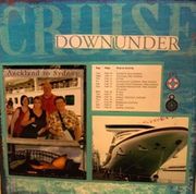 Cruise Scrapbook Page Sample