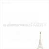 Eiffel Tower Swirl Scrapbook Paper