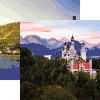 Neuschwanstein Castle Scrapbook Paper