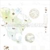 America Watercolor Scrapbook Paper
