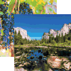 Yosemite Lake Scrapbook Paper