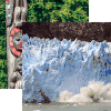 Calving Glacier Alaska Scrapbook Paper