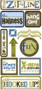 Zipline Scrapbook Stickers