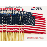 Germany Desk Flag Set; Two 4x6 Inch American Made Table Flags With Two Bases