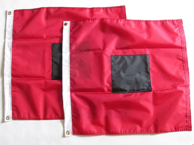 Official Hurricane Warning Flag – 3x3 Feet, Rough Tex With Brass Grommets For Beach Safety-478159