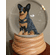 Australian Cattle Dog Snowglobe / Red Heart Glitterglobe