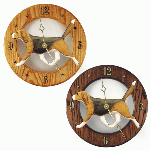 Beagle Wall Clock-Tri