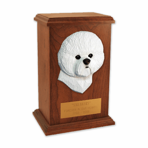 Bichon Frise Memorial Urn