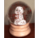 Bichon Frise Snowglobe / Red Heart Glitterglobe