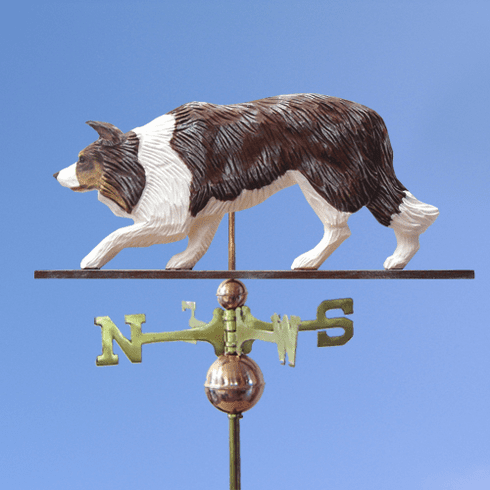 Border Collie Weathervane-Red Merle