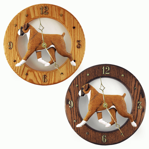 Boxer (natural) Wall Clock-Fawn