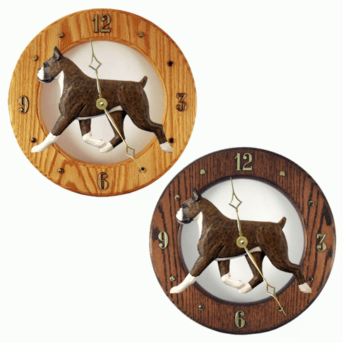 Boxer Wall Clock-Brindle