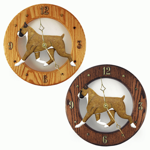 Boxer Wall Clock-Fawn