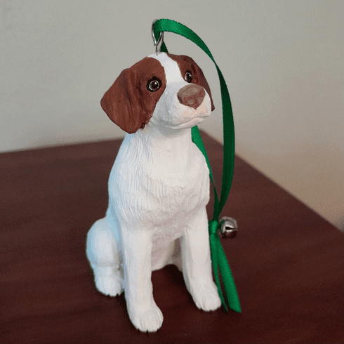 Brittany Spaniel 3-Dimenional Christmas Ornament