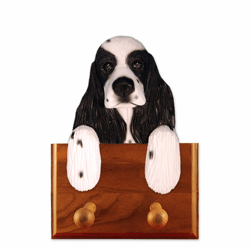 Cocker Spaniel American Walnut Dog Leash Holder
