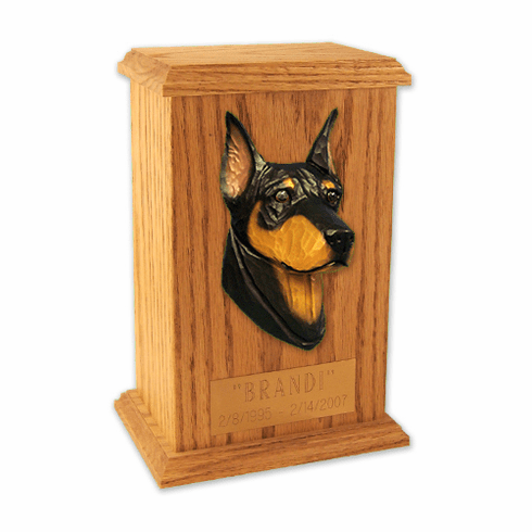 Doberman Memorial Urn
