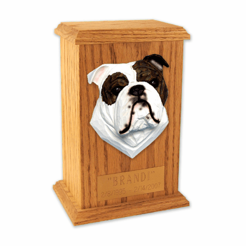 English Bulldog Memorial Urn