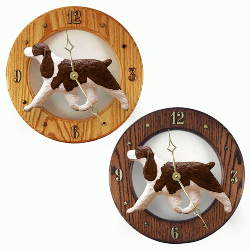English Springer Spaniel Wall Clock-Liver