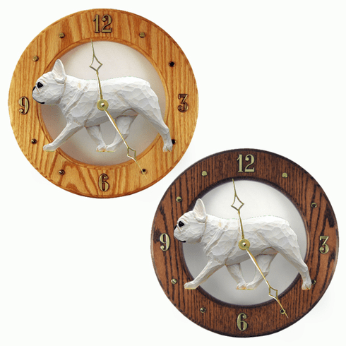 French Bulldog Wall Clock-Cream