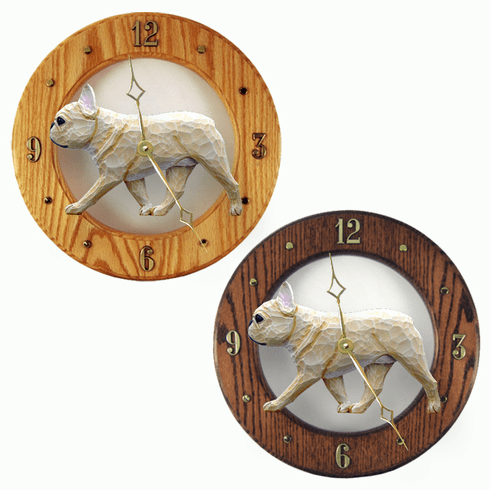 French Bulldog Wall Clock-Fawn