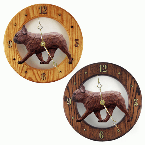French Bulldog Wall Clock-Red Brindle