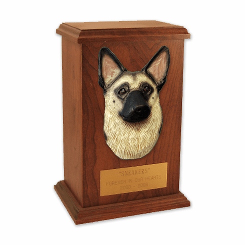 German Shepherd Memorial Urn