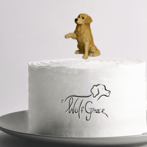 Golden Retriever Cake Topper