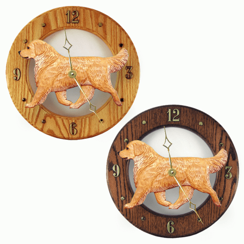 Golden Retriever Wall Clock-Light