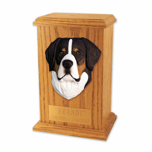 Greater Swiss Mountain Dog Memorial Urn