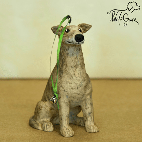 Greyhound Dog Christmas Ornament