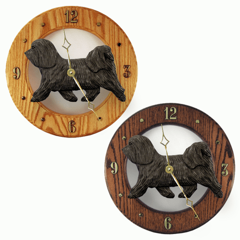 Havanese Wall Clock-Dark Grey