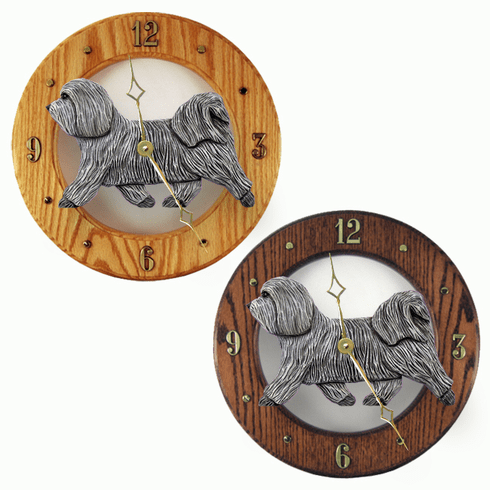 Havanese Wall Clock-Light Grey