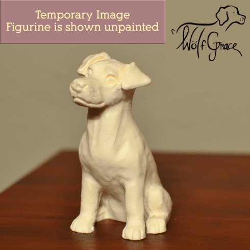 Jack Russell Terrier Smooth Coat Snowglobe / Red Heart Glitterglobe