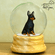 Manchester Terrier Snowglobe / Red Heart Glitterglobe
