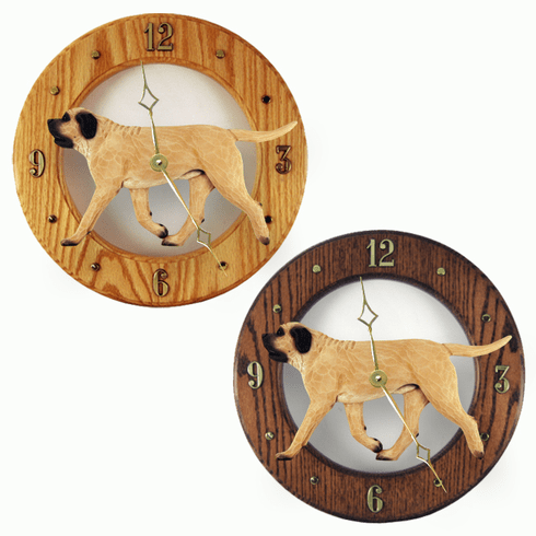 Mastiff Wall Clock-Fawn