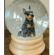 Miniature Pinscher - Min-Pin  Snowglobe / Red Heart Glitterglobe