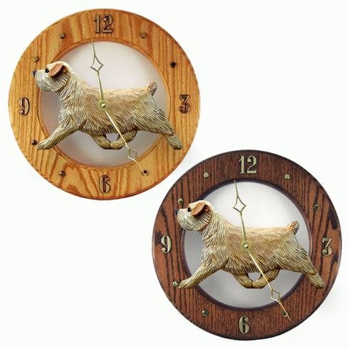 Norfolk Terrier Wall Clock-Wheaten