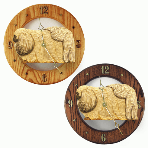 Pekingese Wall Clock-Fawn