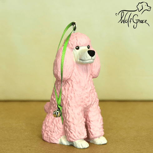 Pink Poodle 3-Dimenional Christmas Ornament