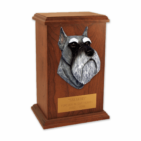 Schnauzer Miniature Memorial Urn