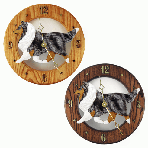 Shetland Sheepdog Wall Clock-Blue Merle