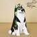 Siberian Husky 3-Dimenional Christmas Ornament