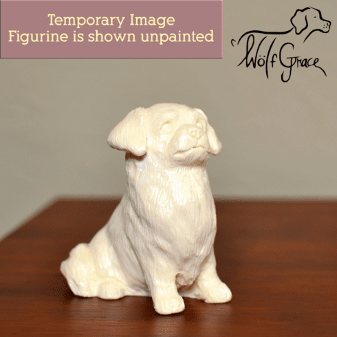 Tibetan Spaniel Snowglobe / Red Heart Glitterglobe