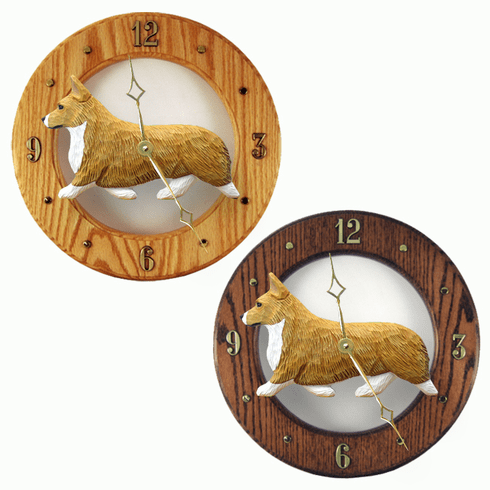 Welsh Corgi (Pembroke) Wall Clock-Blonde
