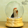 Yorkshire Terrier Yorkie Snowglobe / Red Heart Glitterglobe